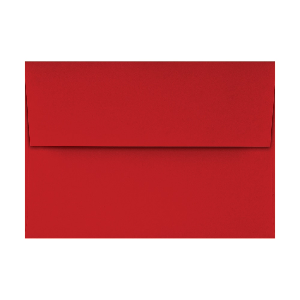 LUX Invitation Envelopes, A1, Gummed Seal, Holiday Red, Pack Of 50 MPN:FE4265-15-50