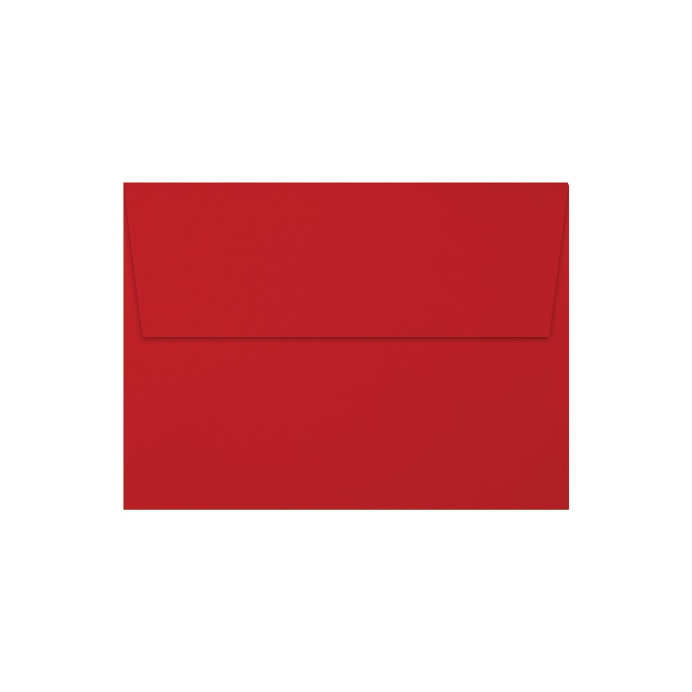 LUX Invitation Envelopes, A7, Gummed Seal, Holiday Red, Pack Of 250 MPN:FE4280-15-250