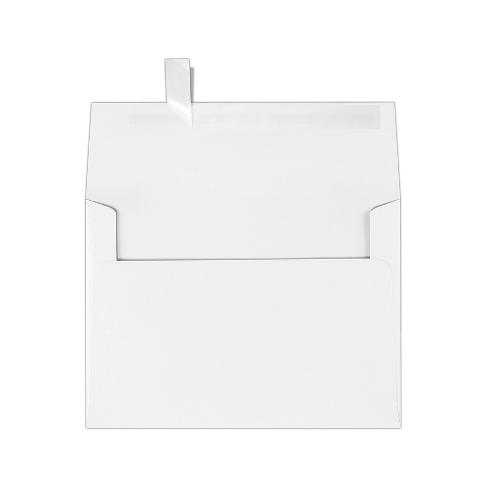 LUX Invitation Envelopes, A7, Peel & Stick Closure, White, Pack Of 50 MPN:FE4580-05-50