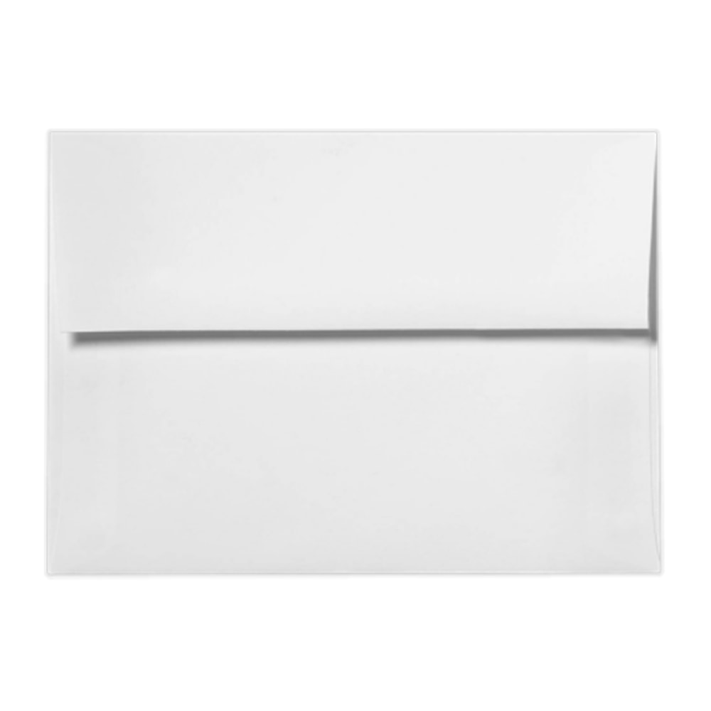 LUX Invitation Envelopes, A9, Peel & Press Closure, White, Pack Of 1, 000 MPN:FE4595-05-1M