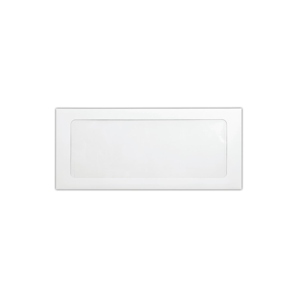 LUX #10 Envelopes, Full-Face Window, Peel & Press Closure, Bright White, Pack Of 50 MPN:FFW-10-50