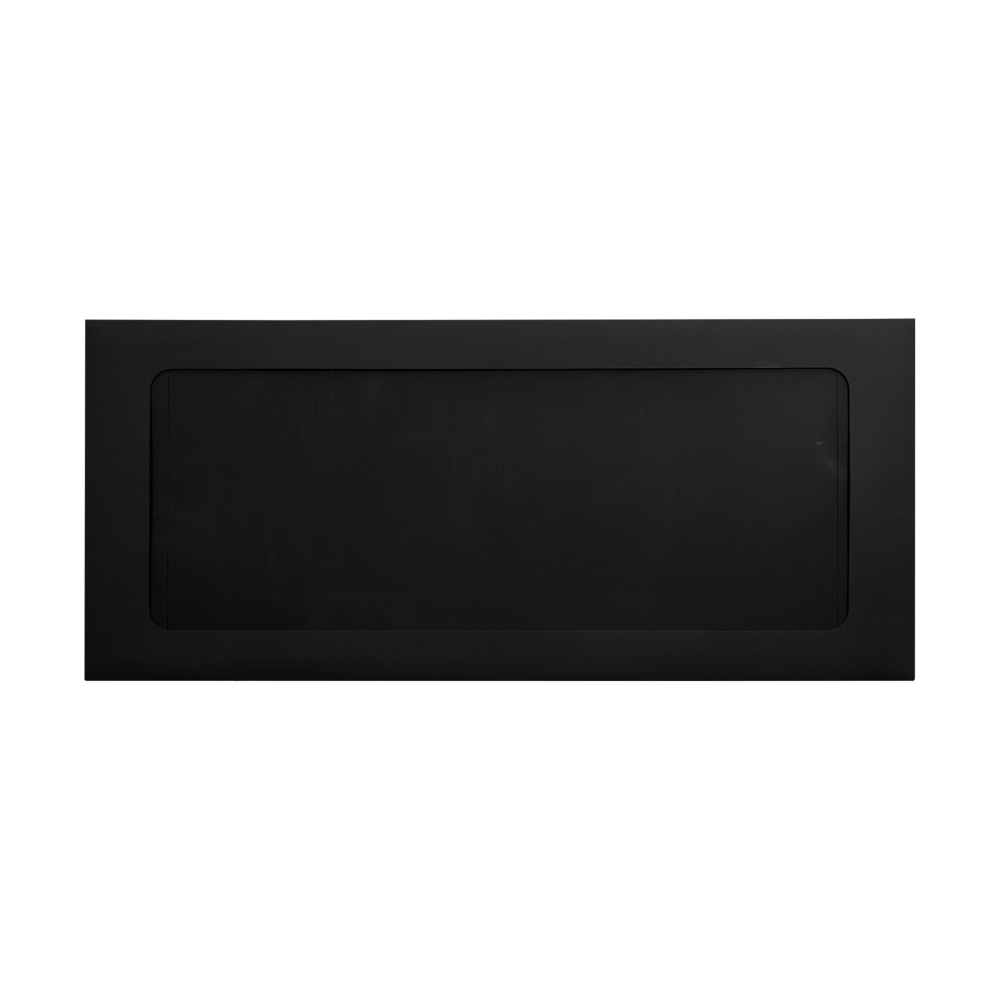 LUX #10 Envelopes, Full-Face Window, Gummed Seal, Midnight Black, Pack Of 50 MPN:FFW-10-B-50