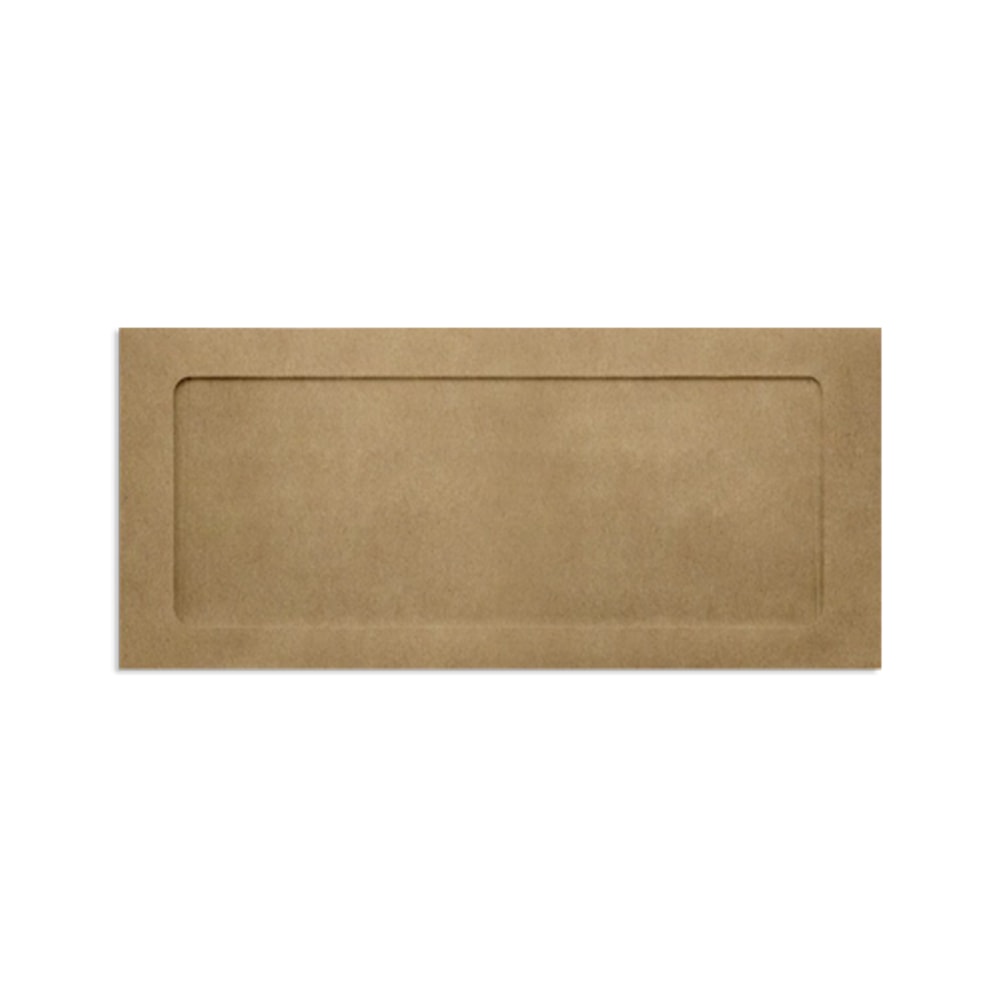 LUX #10 Envelopes, Full-Face Window, Gummed Seal, Grocery Bag, Pack Of 50 MPN:FFW-10-GB-50