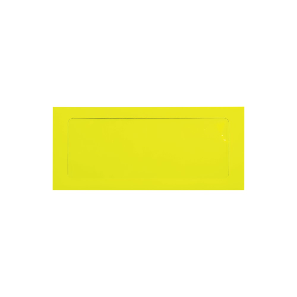 LUX #10 Envelopes, Full-Face Window, Gummed Seal, Citrus, Pack Of 500 MPN:FFW-10-L20-500