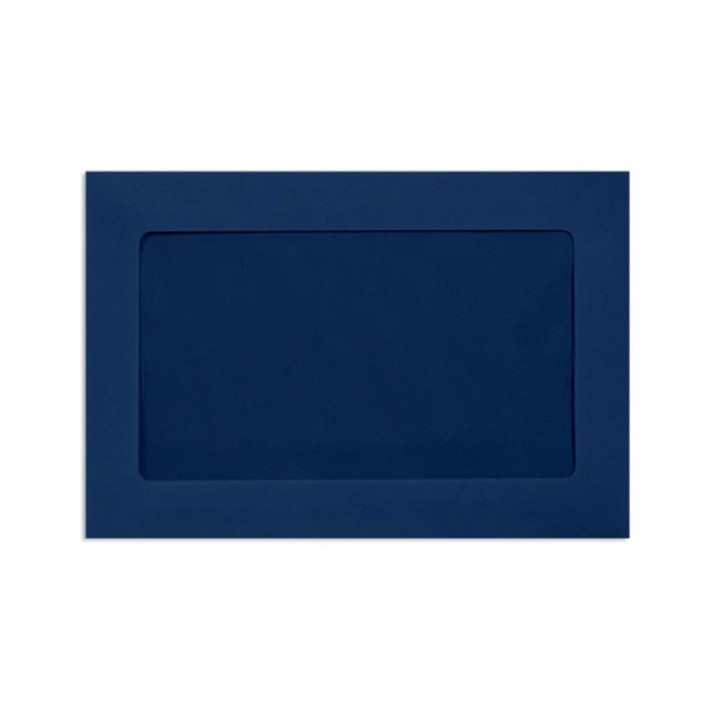 LUX #6 1/2 Full-Face Window Envelopes, Middle Window, Gummed Seal, Navy, Pack Of 250 MPN:FFW-69-103-250