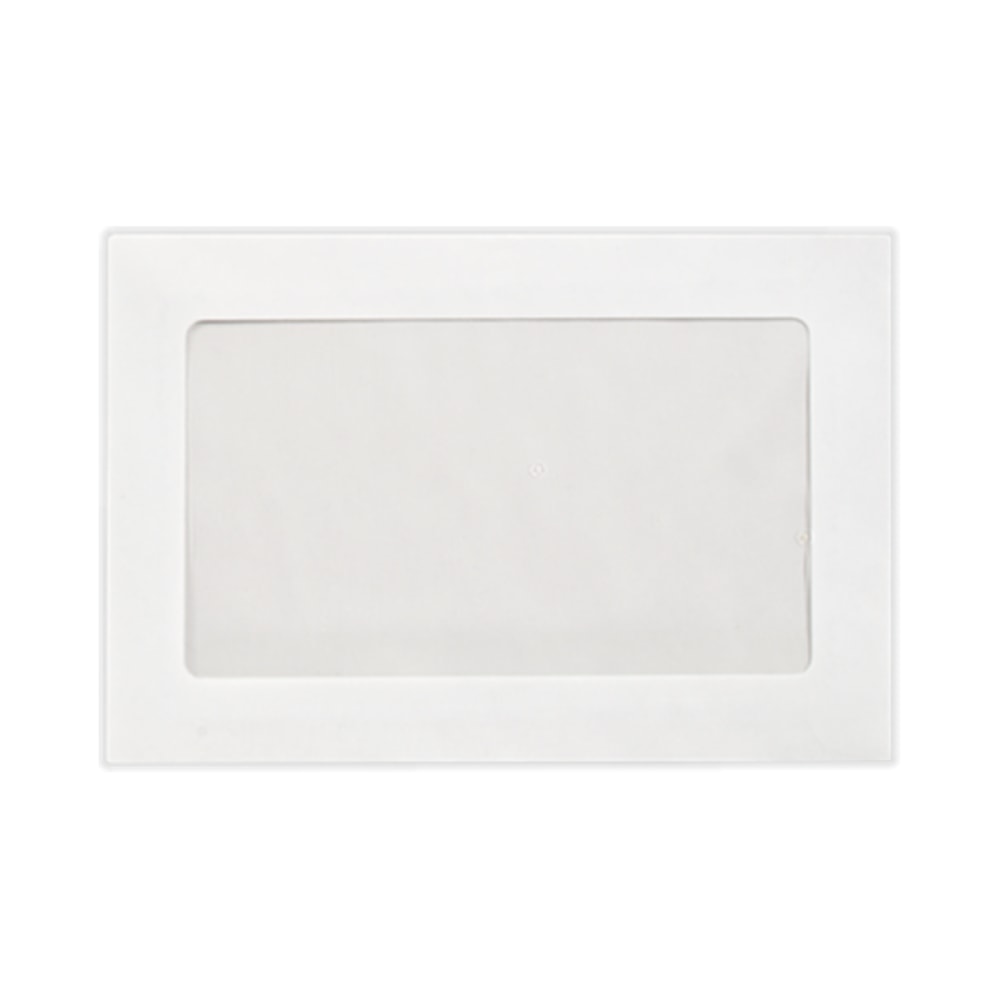 LUX #6 1/2 Full-Face Window Envelopes, Middle Window, Gummed Seal, Bright White, Pack Of 50 MPN:FFW-69-50