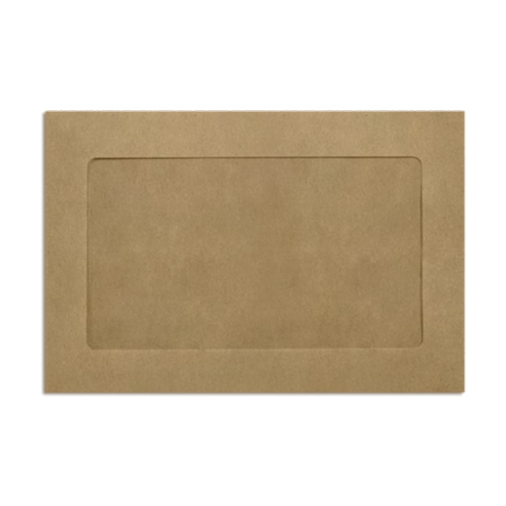 LUX #6 1/2 Full-Face Window Envelopes, Middle Window, Gummed Seal, Grocery Bag, Pack Of 500 MPN:FFW-69-GB-500