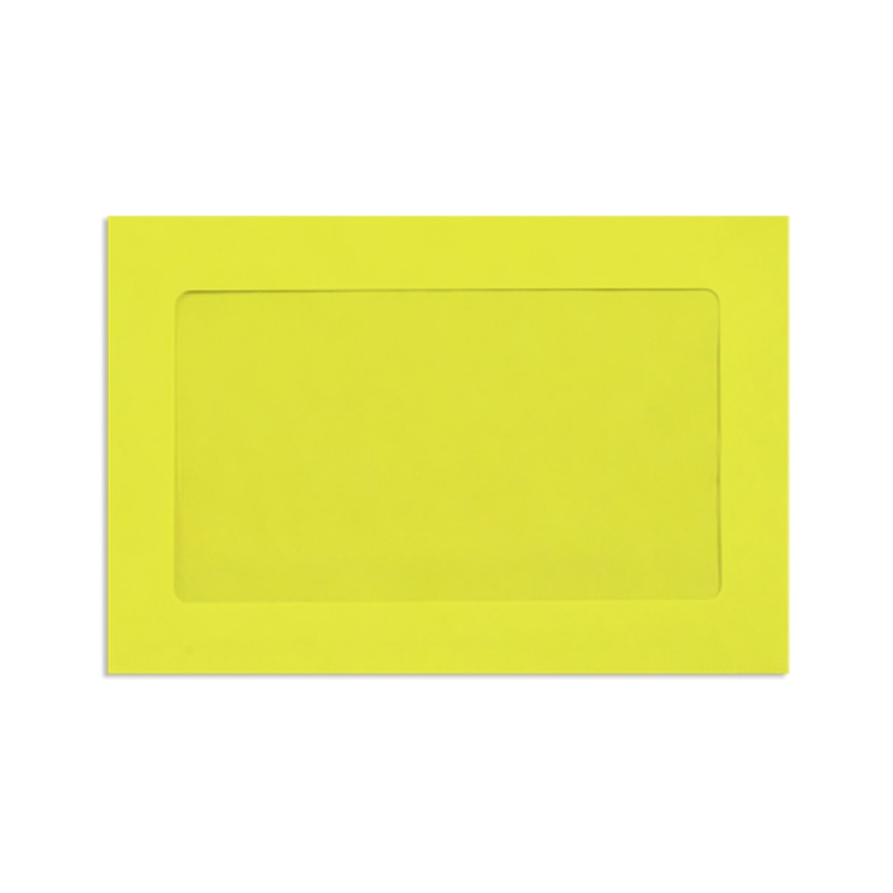 LUX #6 1/2 Full-Face Window Envelopes, Middle Window, Gummed Seal, Citrus, Pack Of 1, 000 MPN:FFW-69-L20-1M