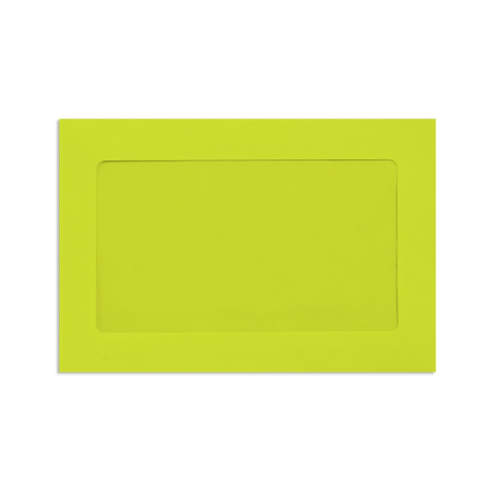 LUX #6 1/2 Full-Face Window Envelopes, Middle Window, Gummed Seal, Wasabi, Pack Of 250 MPN:FFW-69-L22-250