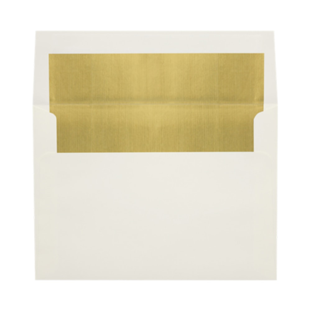 LUX Invitation Envelopes, A6, Peel & Press Closure, Gold/Natural, Pack Of 500 MPN:FLNT4875-04-500