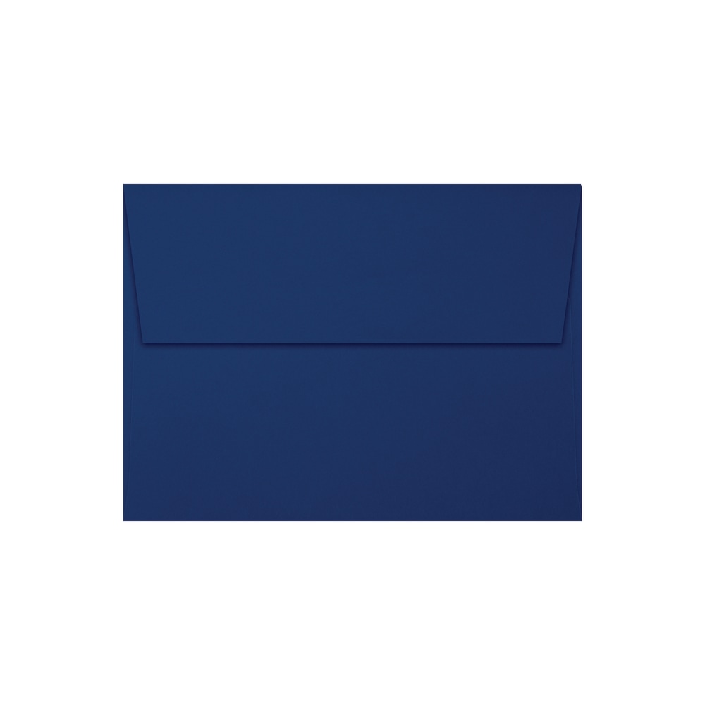 LUX Invitation Envelopes, A7, Peel & Stick Closure, Navy/Silver, Pack Of 50 MPN:FLNV4880-03-50