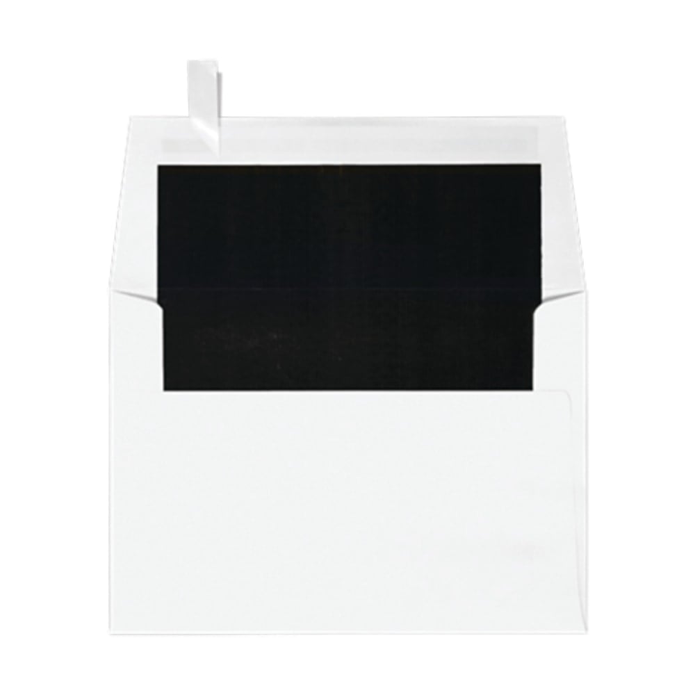 LUX Invitation Envelopes, A6, Peel & Press Closure, Black/White, Pack Of 500 MPN:FLWH4875-02-500