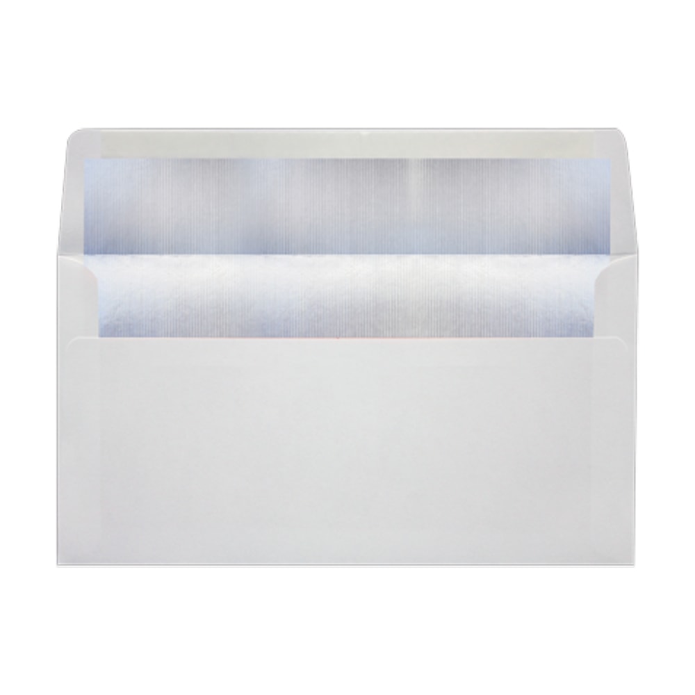 LUX Photo Greeting Foil-Lined Invitation Envelopes, A7, Peel & Stick Closure, White/Silver, Pack Of 250 MPN:FLWHPHGC-03-250