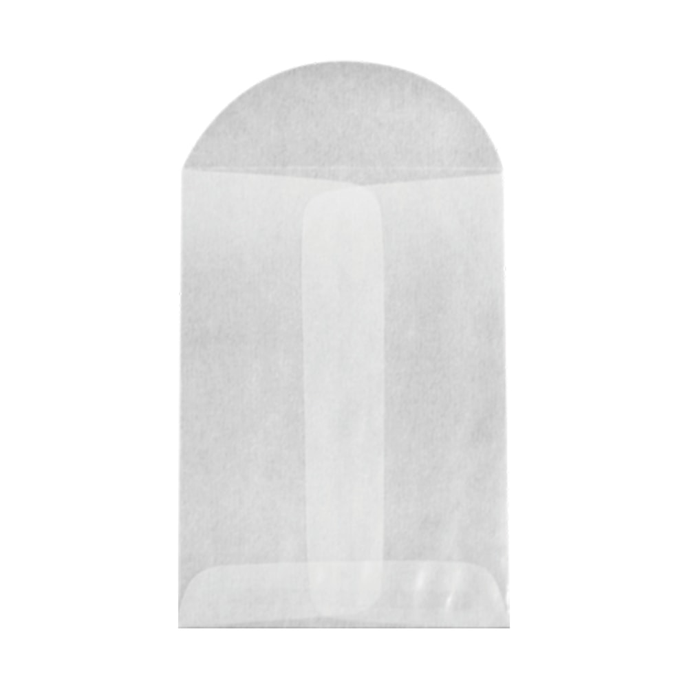 LUX Open-End Envelopes, 2 3/4in x 3 3/4in, Flap Closure, Glassine, Pack Of 1, 000 MPN:GLASS-15-1M