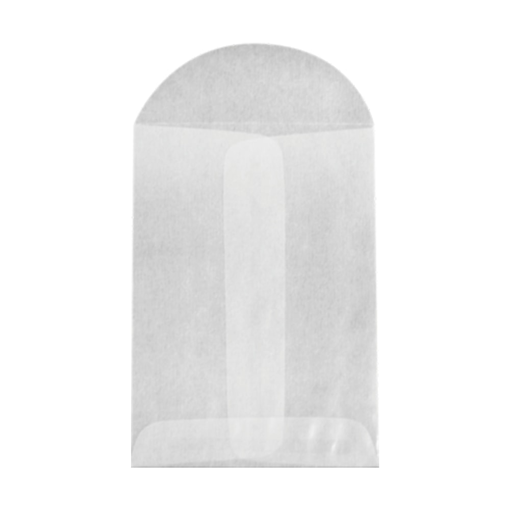 LUX Open-End Envelopes, 3in x 4 1/2in, Flap Closure, Glassine, Pack Of 10 MPN:GLASS-19-10