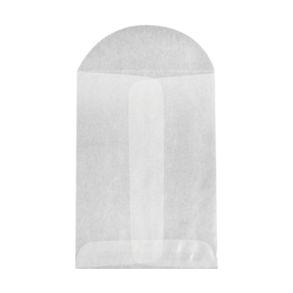LUX Open-End Envelopes, 3in x 4 1/2in, Flap Closure, Glassine, Pack Of 100 MPN:GLASS-19-100