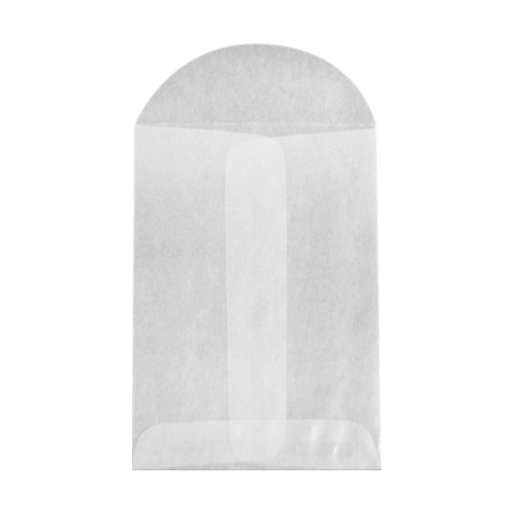 LUX Open-End Envelopes, 3in x 4 1/2in, Flap Closure, Glassine, Pack Of 50 MPN:GLASS-19-50