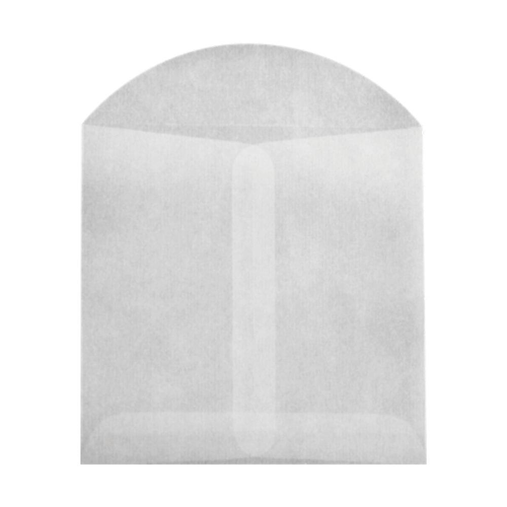 LUX Open-End Envelopes, 4in x 4in, Flap Closure, Glassine, Pack Of 50 MPN:GLASS-27-50