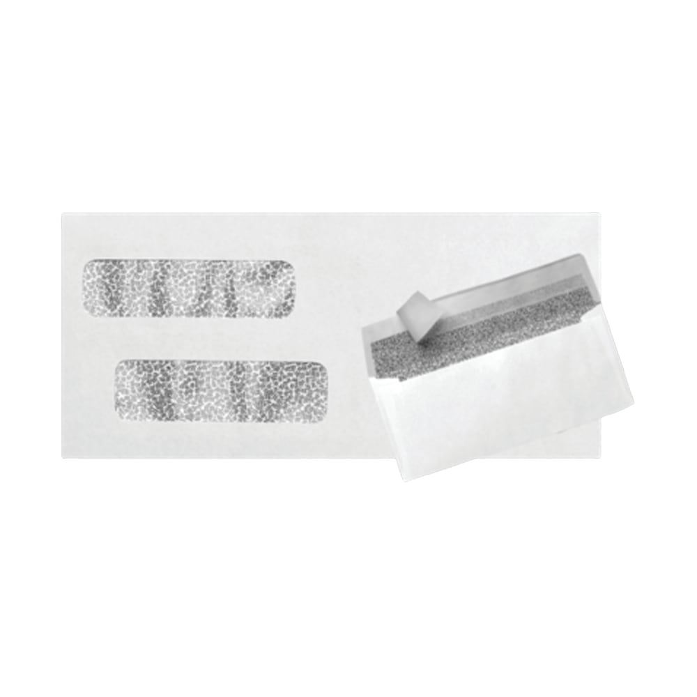 LUX #10 Invoice Envelopes, Double-Window, Peel & Press Closure, White, Pack Of 1, 000 MPN:INVDW-1M