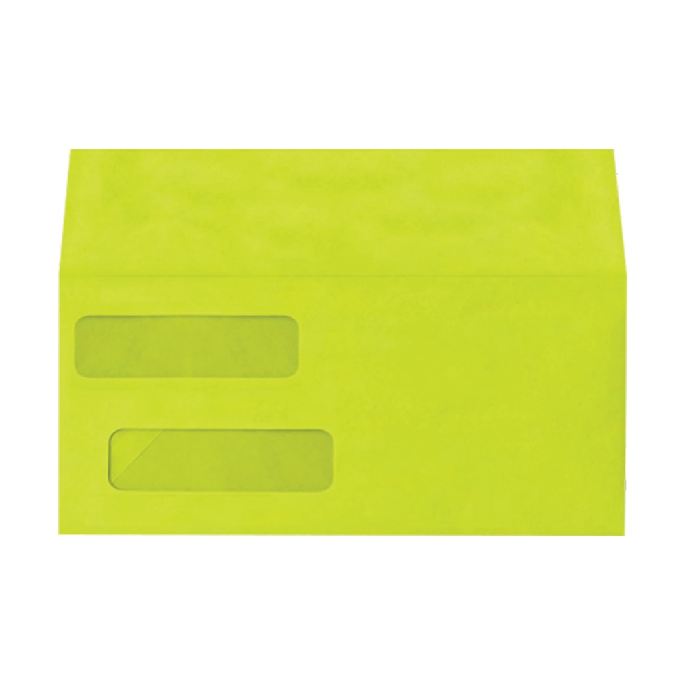 LUX #10 Invoice Envelopes, Double-Window, Peel & Press Closure, Wasabi, Pack Of 1, 000 MPN:INVDW-L22-1M