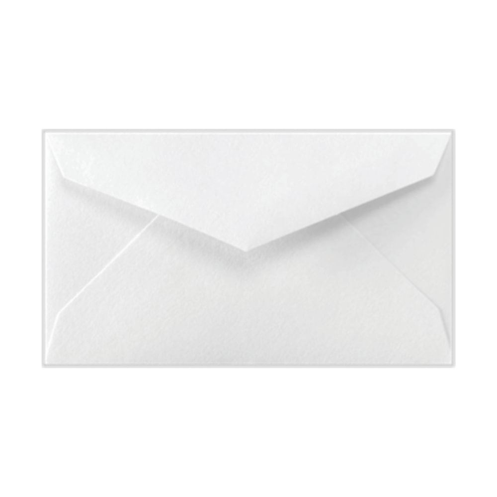 LUX Mini Envelopes, 2 1/8in x 3 5/8in, Gummed Seal, Bright White, Pack Of 250 MPN:LEVC904-250