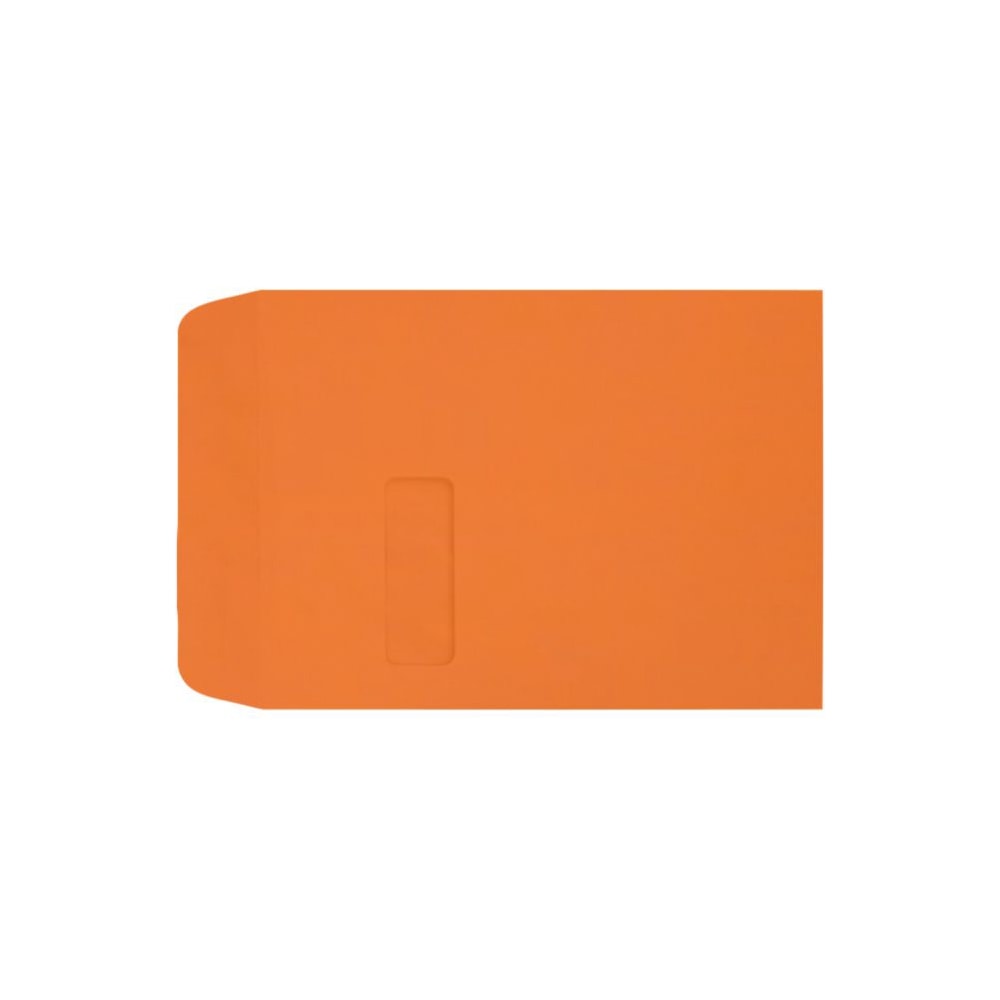 LUX #9 1/2 Open-End Window Envelopes, Top Left Window, Gummed Seal, Mandarin, Pack Of 500 MPN:LUX-1590-11-500