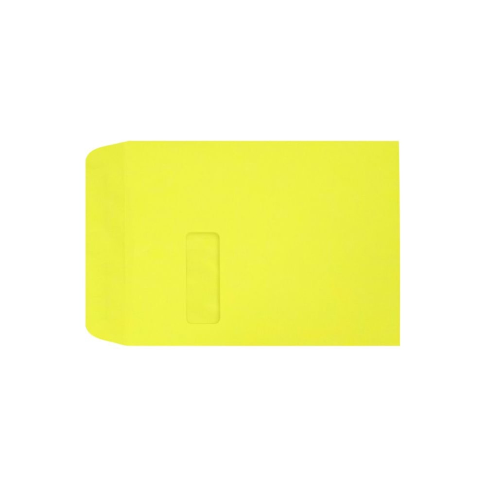 LUX #9 1/2 Open-End Window Envelopes, Top Left Window, Gummed Seal, Citrus, Pack Of 250 MPN:LUX-1590-L20-250