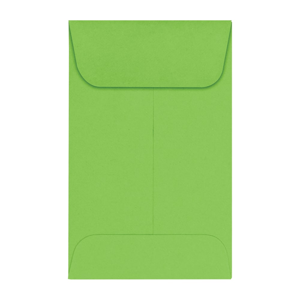 LUX Coin Envelopes, #1, Gummed Seal, Limelight, Pack Of 1, 000 MPN:LUX-1CO-101-1M