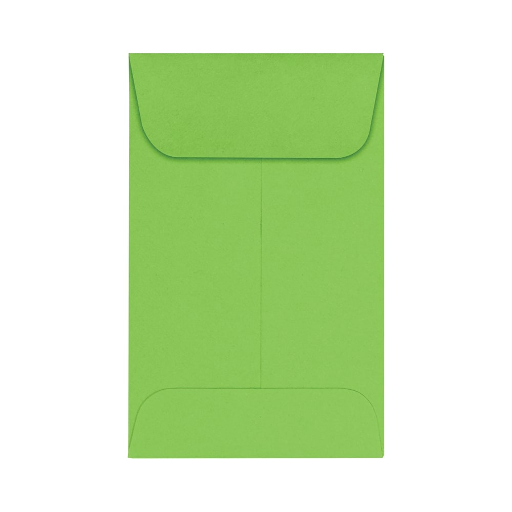 LUX Coin Envelopes, #1, Gummed Seal, Limelight, Pack Of 50 MPN:LUX-1CO-101-50