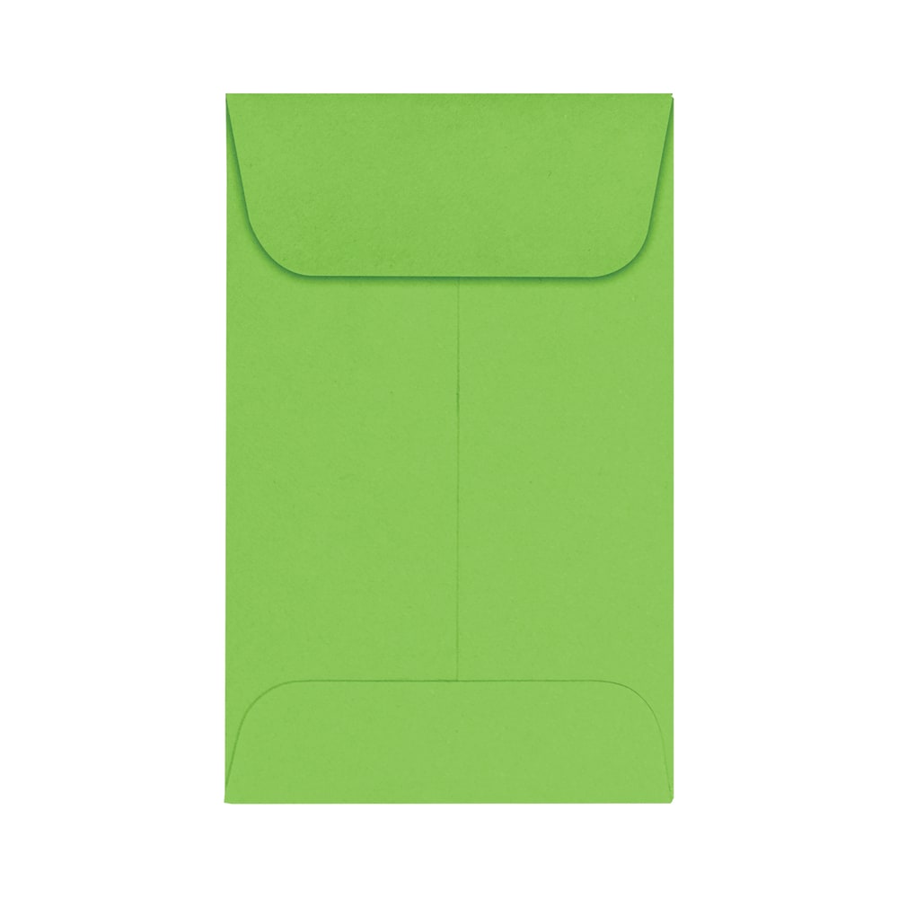 LUX Coin Envelopes, #1, Gummed Seal, Limelight, Pack Of 500 MPN:LUX-1CO-101-500