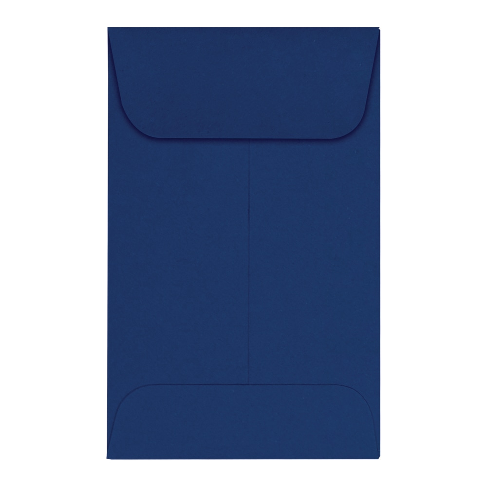 LUX Coin Envelopes, #1, Gummed Seal, Navy, Pack Of 500 MPN:LUX-1CO-103-500