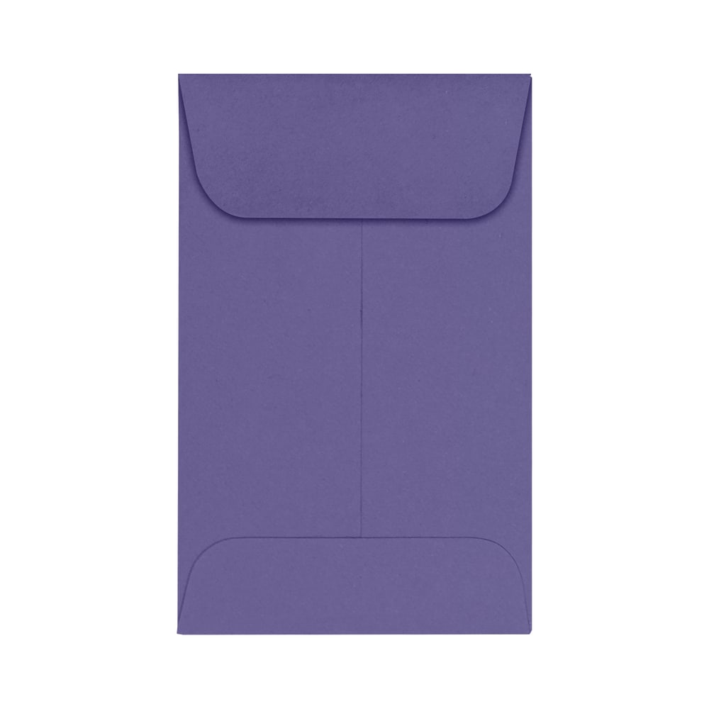 LUX Coin Envelopes, #1, Gummed Seal, Wisteria, Pack Of 50 MPN:LUX-1CO-106-50