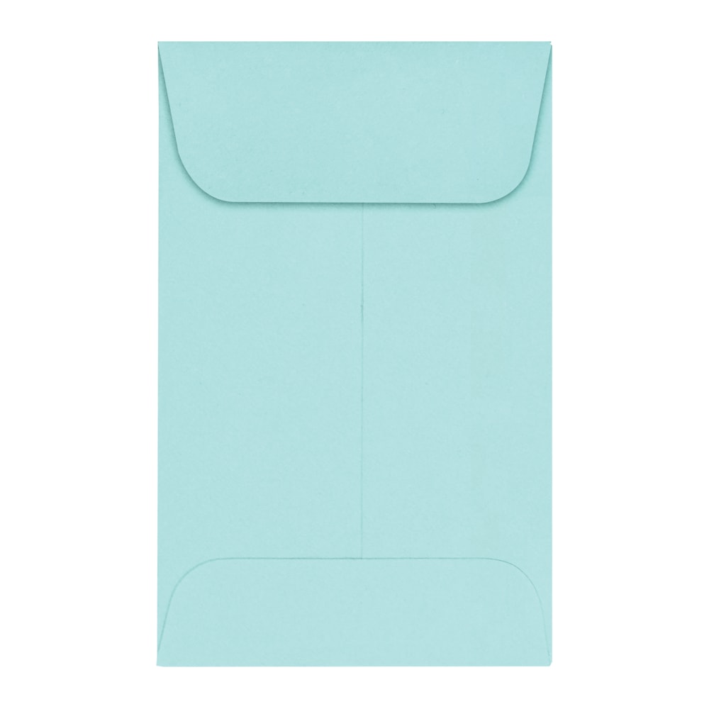 LUX Coin Envelopes, #1, Gummed Seal, Seafoam, Pack Of 50 MPN:LUX-1CO-113-50