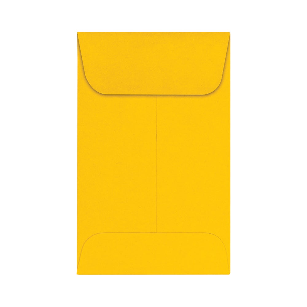LUX Coin Envelopes, #1, Gummed Seal, Sunflower, Pack Of 1, 000 MPN:LUX-1CO-12-1M