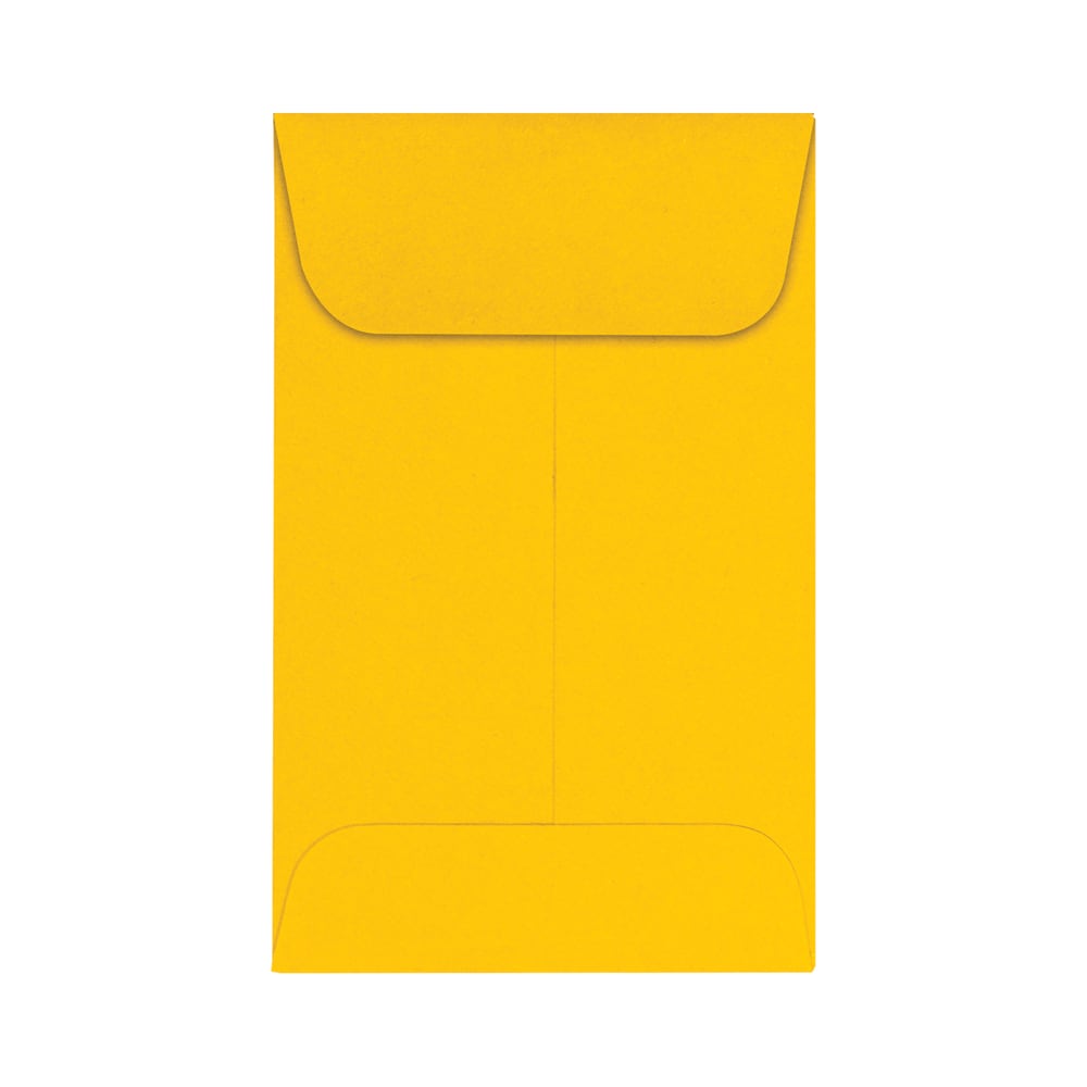 LUX Coin Envelopes, #1, Gummed Seal, Sunflower, Pack Of 250 MPN:LUX-1CO-12-250