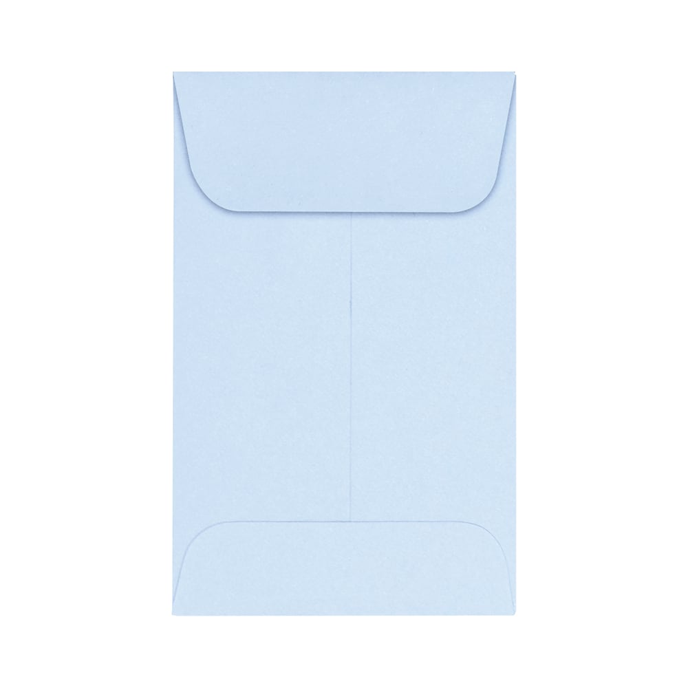 LUX Coin Envelopes, #1, Gummed Seal, Baby Blue, Pack Of 250 MPN:LUX-1CO-13-250