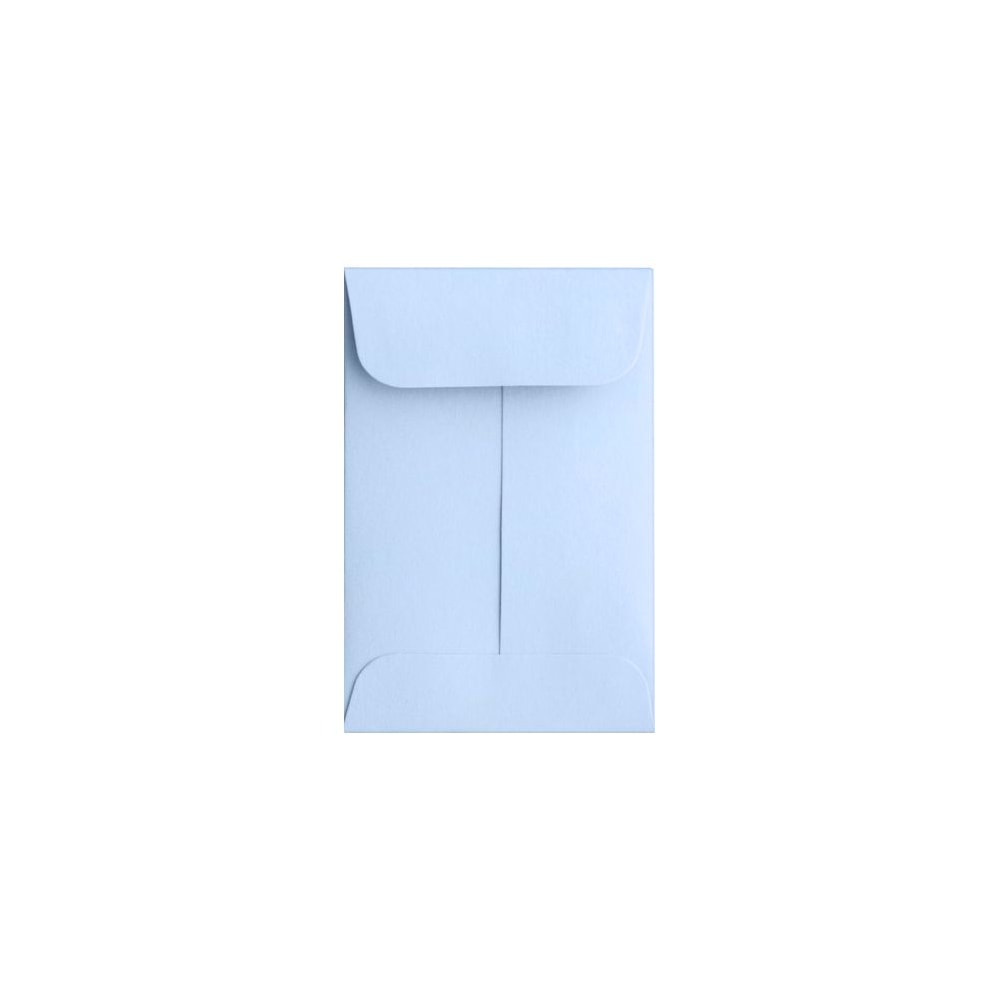 LUX Coin Envelopes, #1, Gummed Seal, Baby Blue, Pack Of 50 MPN:LUX-1CO-13-50