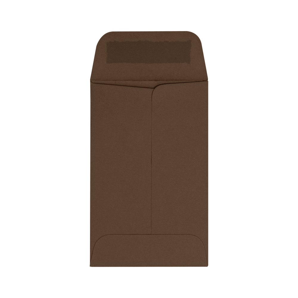 LUX Coin Envelopes, #1, Gummed Seal, Chocolate, Pack Of 50 MPN:LUX-1CO-17-50