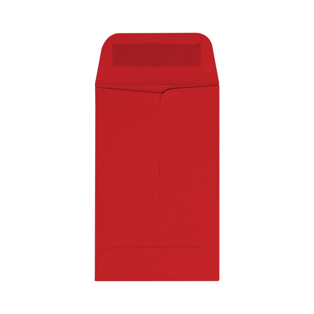 LUX Coin Envelopes, #1, Gummed Seal, Ruby Red, Pack Of 500 MPN:LUX-1CO-18-500