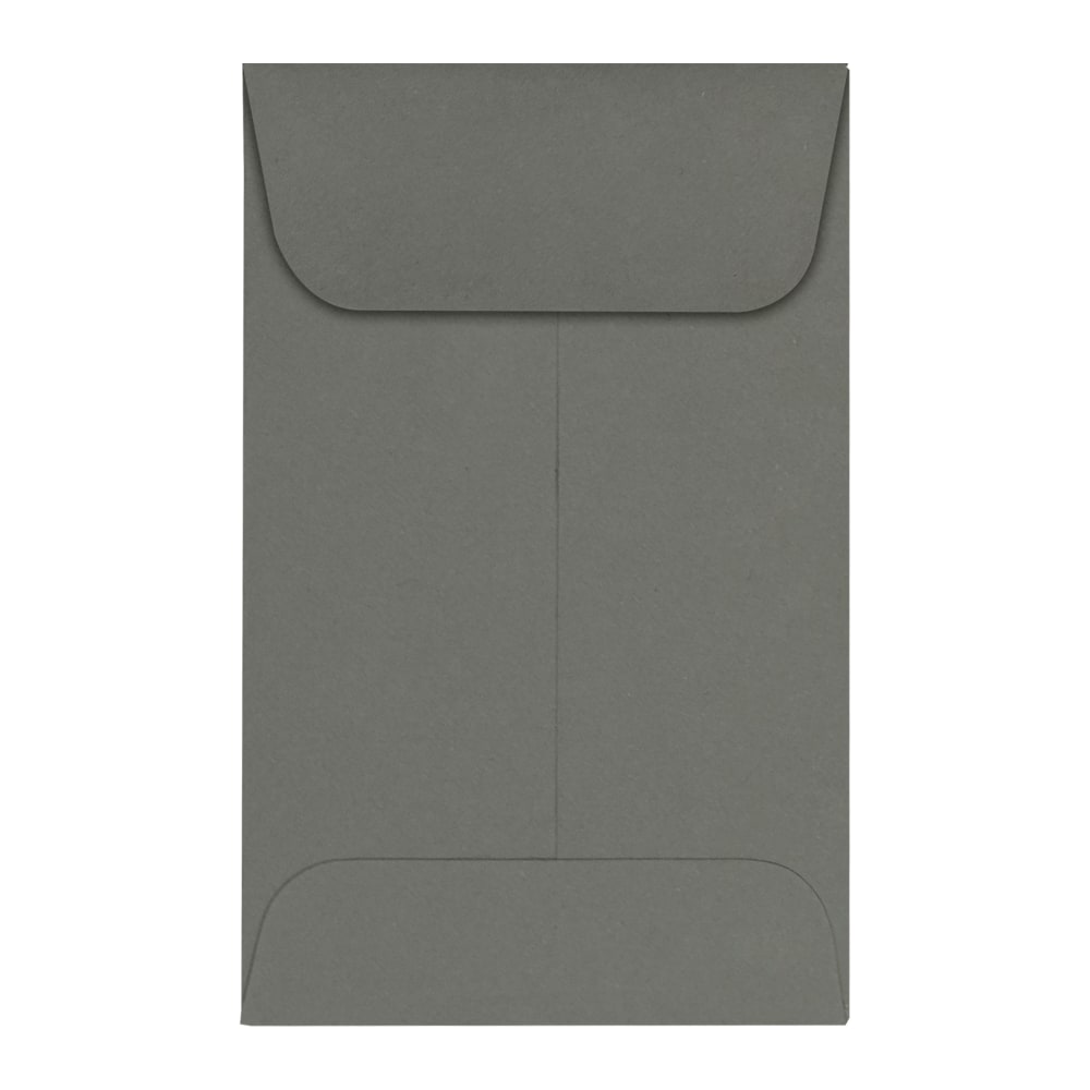LUX Coin Envelopes, #1, Gummed Seal, Smoke, Pack Of 1, 000 MPN:LUX-1CO-22-1M