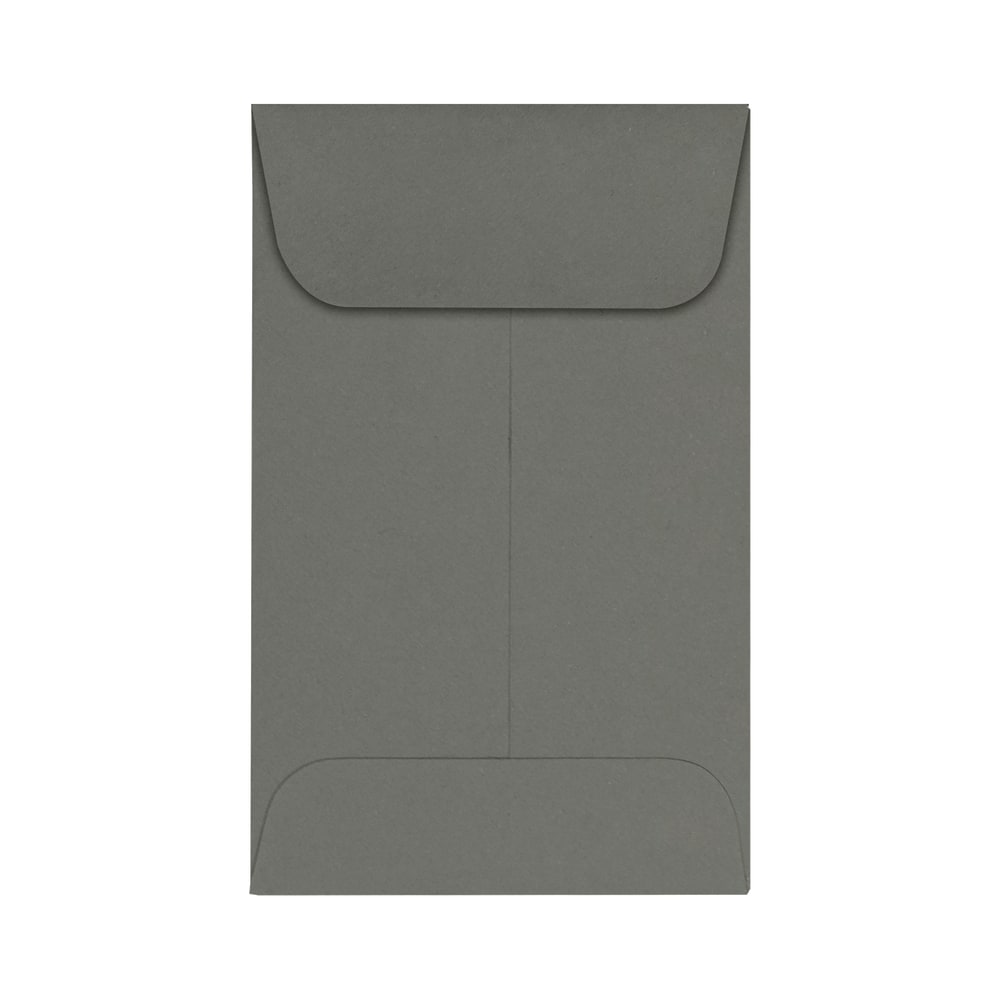 LUX Coin Envelopes, #1, Gummed Seal, Smoke, Pack Of 50 MPN:LUX-1CO-22-50