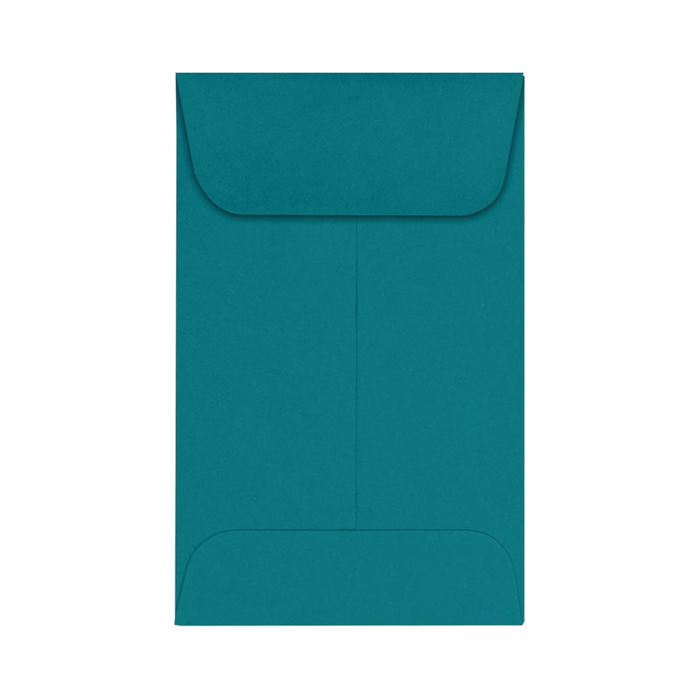 LUX Coin Envelopes, #1, Gummed Seal, Teal, Pack Of 1, 000 MPN:LUX-1CO-25-1M