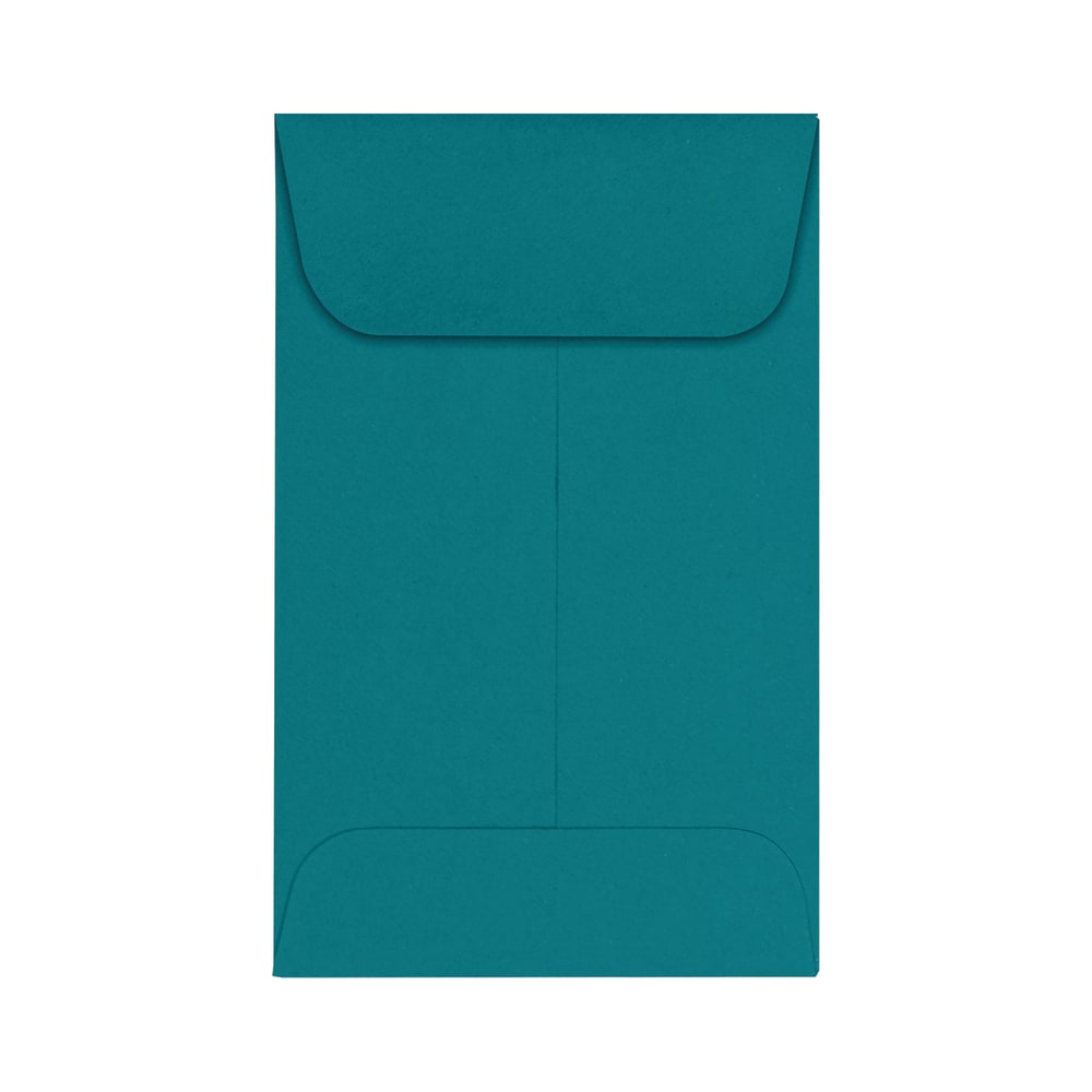 LUX Coin Envelopes, #1, Gummed Seal, Teal, Pack Of 50 MPN:LUX-1CO-25-50
