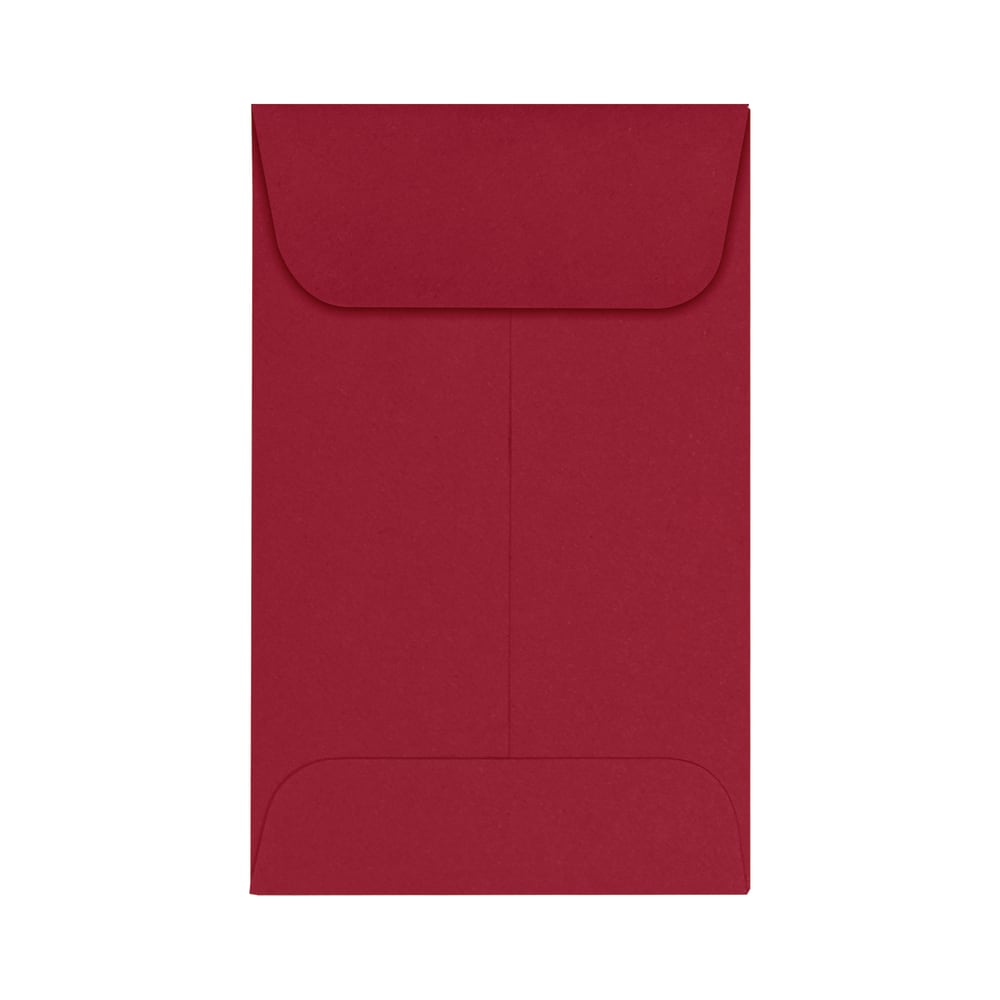LUX Coin Envelopes, #1, Gummed Seal, Garnet, Pack Of 50 MPN:LUX-1CO-26-50