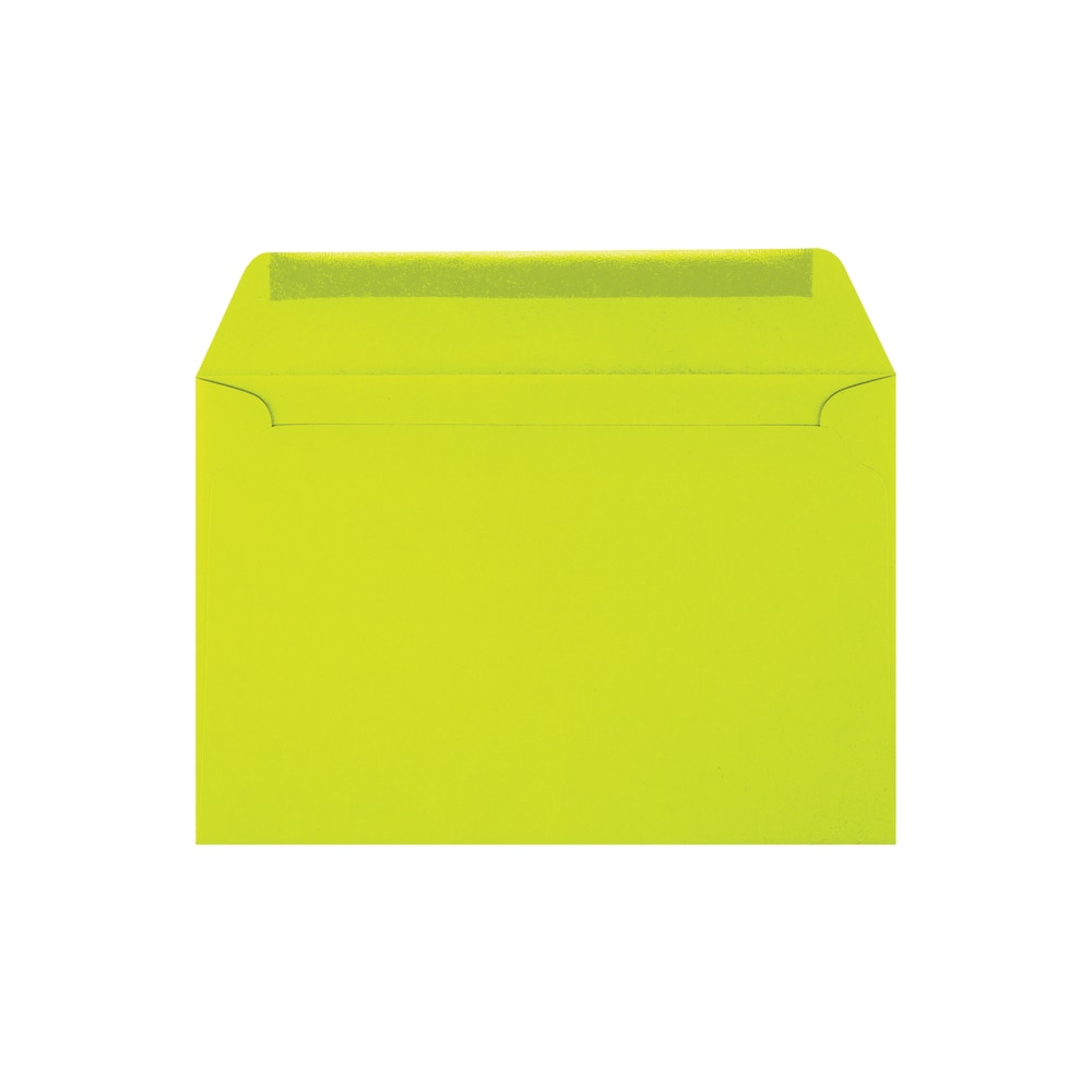LUX Booklet 6in x 9in Envelopes, Peel & Press Closure, Wasabi, Pack Of 250 MPN:LUX-4820-L22-250