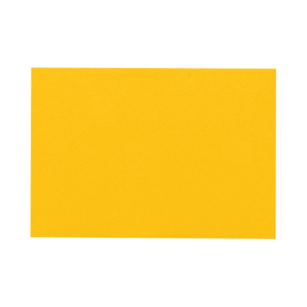 LUX Mini Flat Cards, #17, 2 9/16in x 3 9/16in, Sunflower Yellow, Pack Of 50 MPN:EX4080-12-50