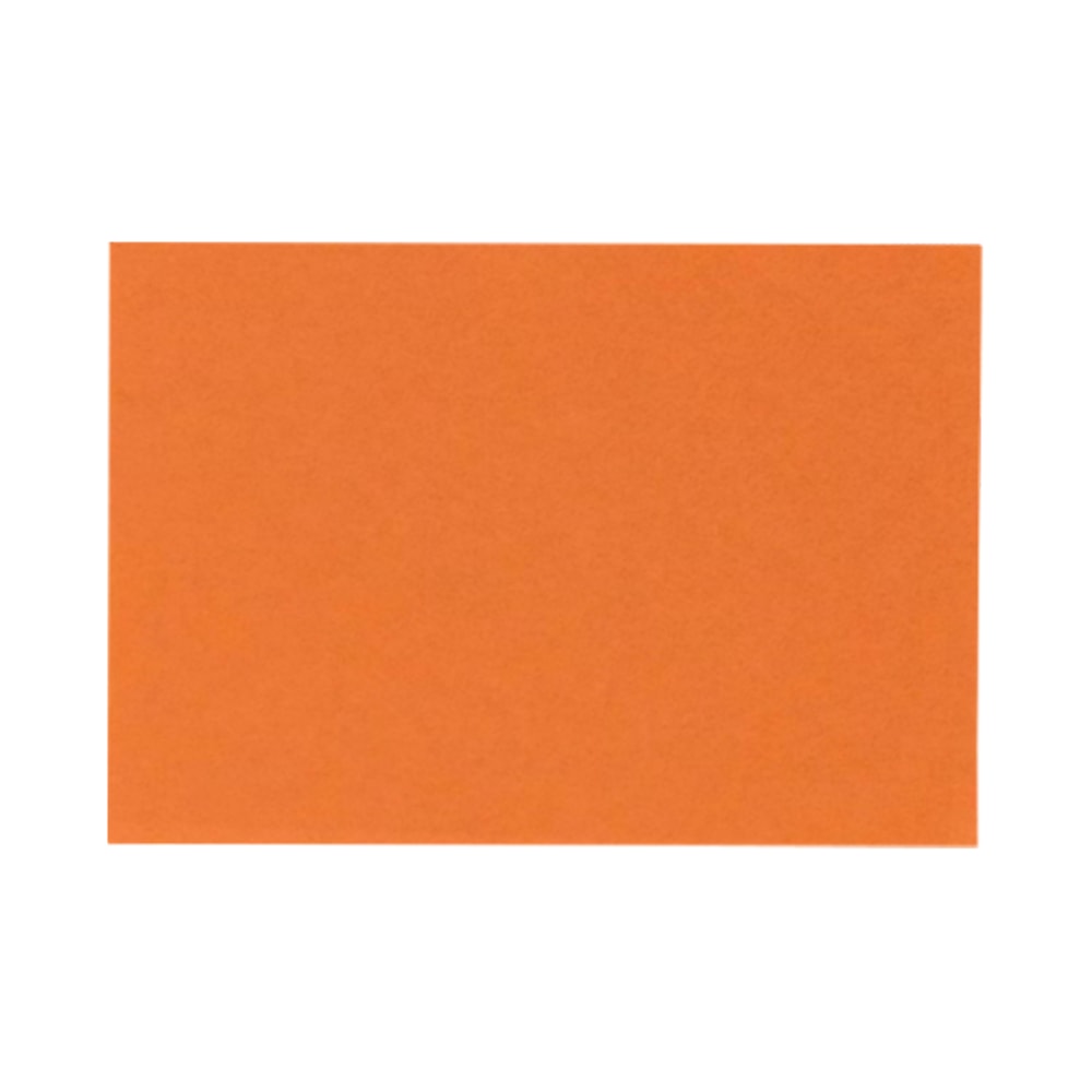 LUX Flat Cards, A1, 3 1/2in x 4 7/8in, Mandarin Orange, Pack Of 50 MPN:EX4010-11-50