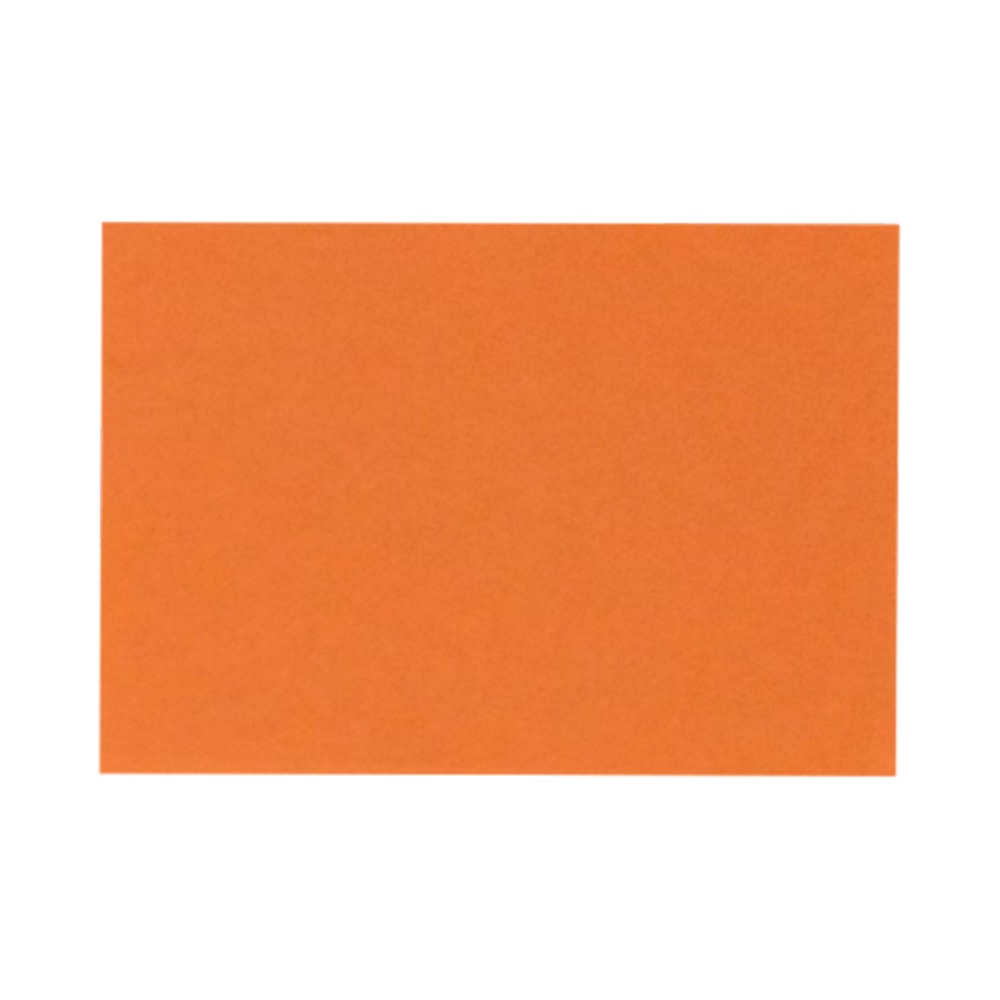 LUX Flat Cards, A2, 4 1/4in x 5 1/2in, Mandarin Orange, Pack Of 250 MPN:EX4020-11-250