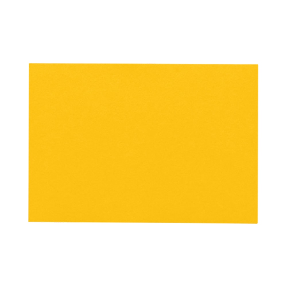 LUX Flat Cards, A6, 4 5/8in x 6 1/4in, Sunflower Yellow, Pack Of 50 MPN:EX4030-12-50