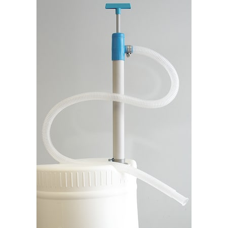 Hand Drum Pump, Piston, PVC, 1-1/8In OD MPN:7028